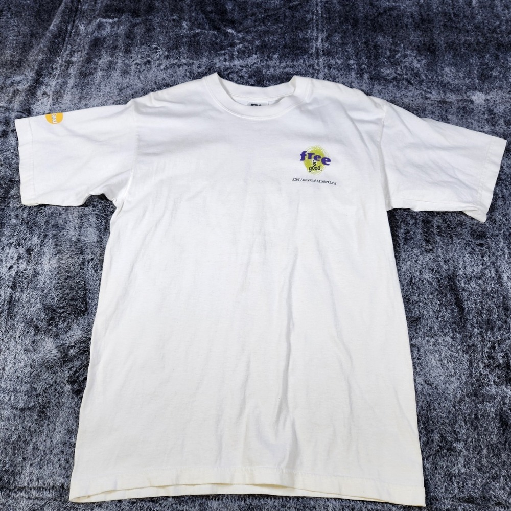 Promo At&t Universal Master Card T-Shirt Size Large Vtg Vintage Royal Avalon